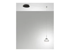 Arabella - Lámpara colgante descentralizada blanca - Fabas Luce - LED regulable 8W - Montaje descentralizado