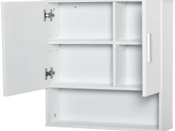 Armario con espejo blanco 54x15.2x55.3 cm kleankin