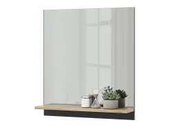Armario con espejo para baño antracita/artisan 60x14x67 marelle