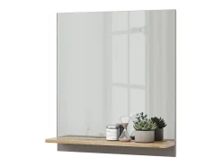 Armario con espejo para baño gris 60x14x67 marelle