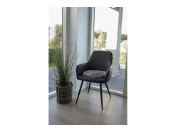 Asiento de piel de cordero marrón Ø 35 cm