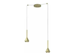 Aygo Sospensione 2 Luci Spostabile Ottone Con Cavo Cm.250