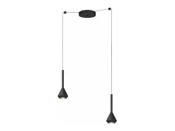Aygo Sospensione 2 Luci Spostabile Nero Con Cavo Cm.250