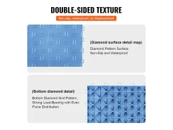 Azulejos para Garaje, SucceBuy, Paquete de 25, 30 × 30 cm, Entrelazados, Azules