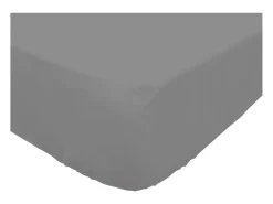 Bajera ajustable de algodón 180x200 cm PERCALE gris