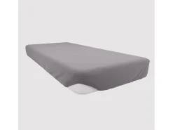 Bajera ajustable de algodón 160x200 cm JERSEY gris