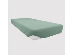Bajera ajustable de algodón 160x200 cm JERSEY verde agua