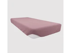 Bajera ajustable de algodón 140x190 cm JERSEY rosa viejo
