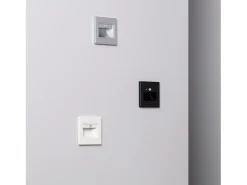 Baliza de Pared LED 1.5W Empotrable con Sensor PIR Bark Negro 3000K Blanco Cálido