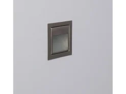 Baliza de Pared LED 1.5W Empotrable Acero Larry 3000K Blanco Cálido