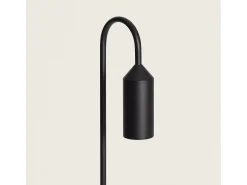 Baliza de Pie Exterior Aluminio 80cm Boukali Negro