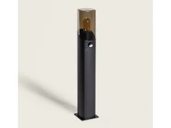 Baliza de Pie Exterior 60cm Aluminio con Sensor PIR Pelly Negro