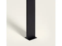 Baliza de Pie Exterior Solar LED 1,5W 46cm Aluminio con Sensor de Movimiento Efren Square Negro