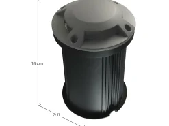 Baliza Empotrable 20W de Exterior Negro Dayron