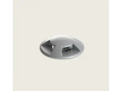 Baliza Exterior LED Empotrable Suelo 4L 24V DC Loto Gris 4000K Blanco Neutro