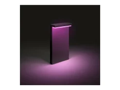 Baliza Exterior LED RGBW 13.5W Superficie Pie 40cm White Color Hue Nyro Negro