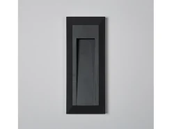 Baliza Exterior LED Superficie Pared Rectangular Negro Edulis 4000K Blanco Neutro