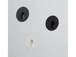 Baliza Exterior LED 3W Empotrable Pared Circular Gris Boiler 2700K Blanco Cálido
