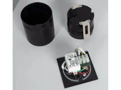 Baliza Exterior LED 3W Empotrable Pared Cuadrado Negro Ellis 4000K Blanco Neutro