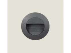 Baliza Exterior LED 1.2W Empotrable Pared Lyons Gris Oscuro