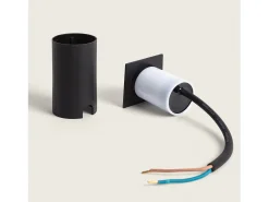 Baliza Exterior LED 2W Empotrable Cuadrada Welly Negro