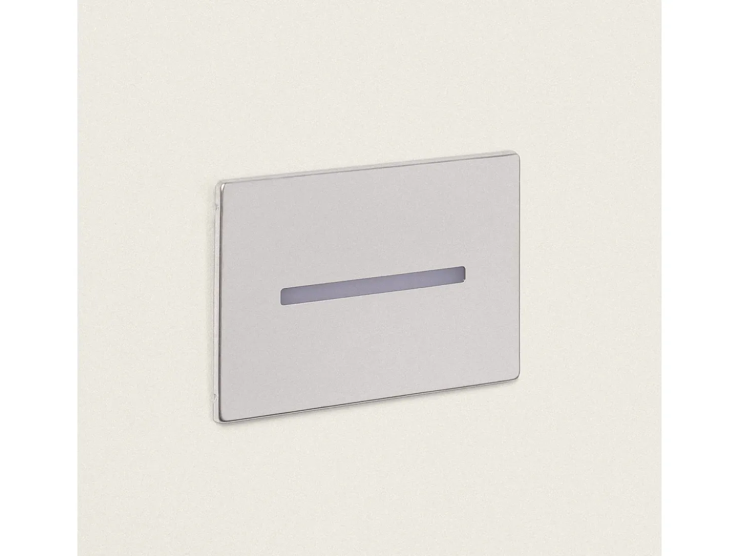 Baliza Exterior LED 3W Empotrable Pared Wabi Lineal Plateado