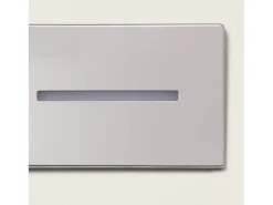 Baliza Exterior LED 3W Empotrable Pared Wabi Lineal Plateado