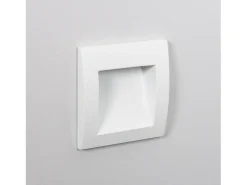 Baliza Exterior LED 4W Empotrable Pared Cuadrado Blanco Leif 2700K Blanco Cálido
