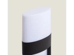 Baliza Exterior LED 10W Superficie Pie 50cm Aluminio para Numeración de Vivienda Mulham Negro