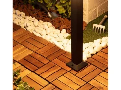 Baliza Exterior LED 12W Superficie Pie 60cm Nilo 3000K Blanco Cálido