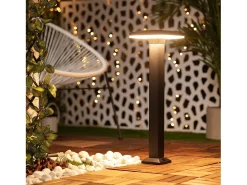 Baliza Exterior LED 12W Superficie Pie 60cm Nilo 3000K Blanco Cálido