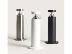 Baliza Exterior LED 5W Superficie Pie 30cm Inti Inox Blanco 3000K Blanco Cálido