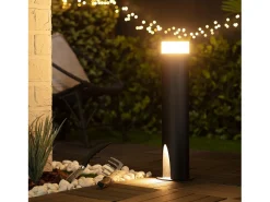 Baliza Exterior LED 10W Superficie Pie 60cm Halosa 3000K Blanco Cálido