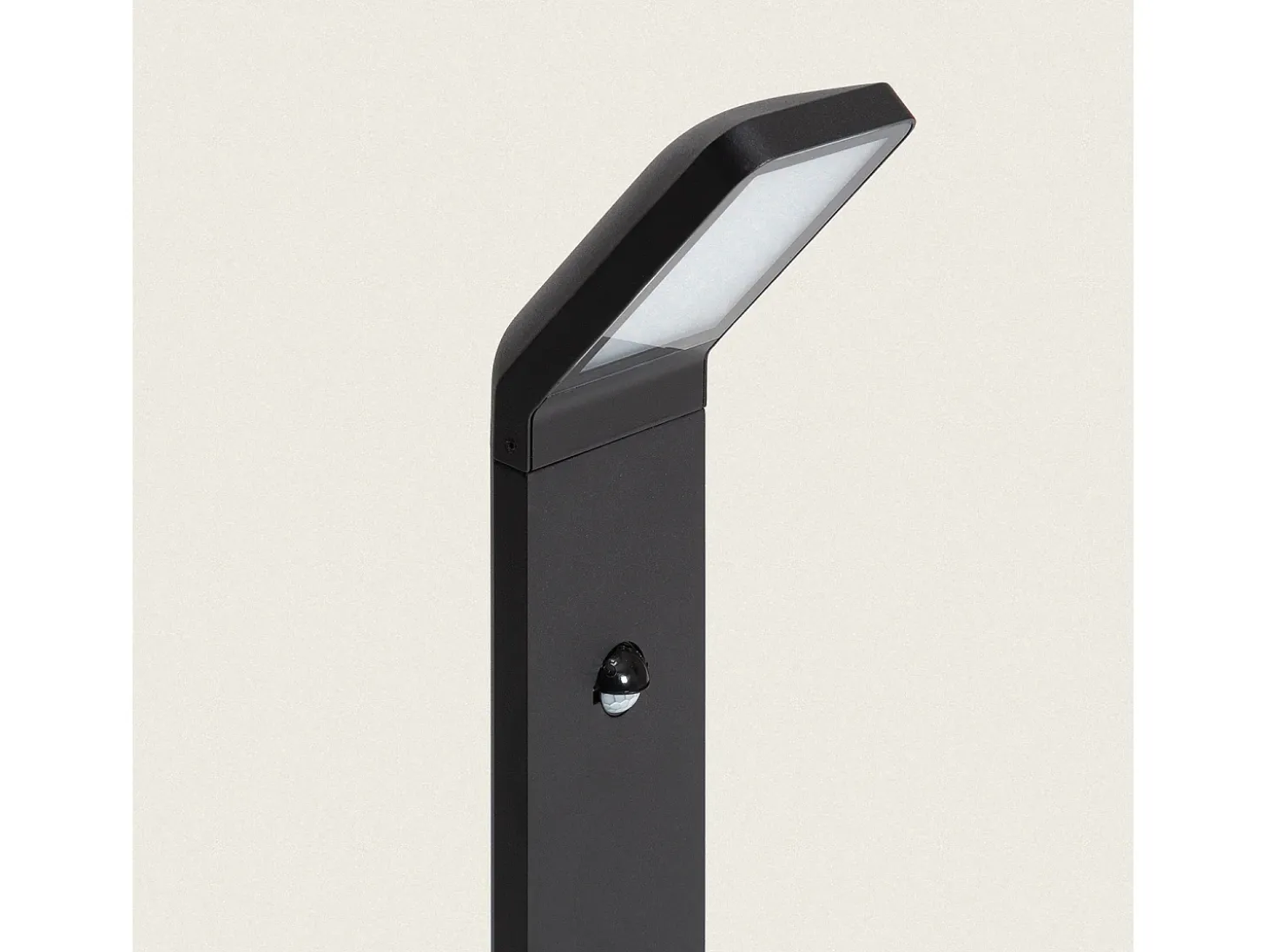 Baliza Exterior LED 9.5W Superficie Pie 50cm Aluminio con Detector de Movimiento Legacy Negro