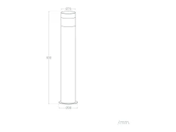 Baliza Exterior LED 5W Superficie Pie 50cm Acero Inoxidable Inti 3000K Blanco Cálido