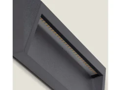 Baliza Exterior LED 2W Superficie Pared Antracita Chester 6000K Blanco Frío