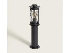 Baliza Exterior Superficie Pie 50cm Acero Inoxidable Gedja Negro