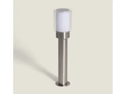 Baliza Exterior Superficie Pie 50cm Acero Inoxidable Martin Gris