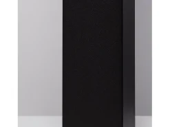 Baliza Exterior Superficie Pie 74cm con Detector de Movimiento Augusta Negra Negro