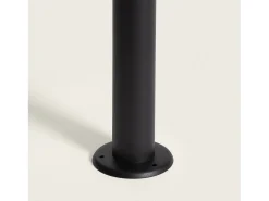 Baliza Exterior Superficie Pie 50cm Aluminio Mukom Negro