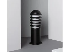 Baliza Exterior Superficie Pie 40cm Guiza Negro