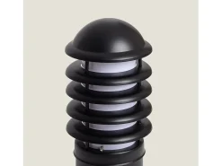 Baliza Exterior Superficie Pie 40cm Guiza Negro