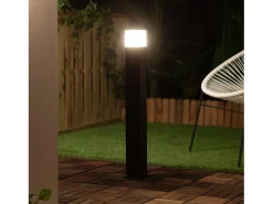 Baliza Exterior Superficie Pie 74cm Augusta Negra