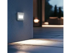 Baliza LED 1.5W Empotrable Pared Blanco Randy 3000K Blanco Cálido