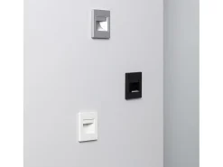 Baliza LED 1.5W Empotrable Pared Negro Randy 3000K Blanco Cálido