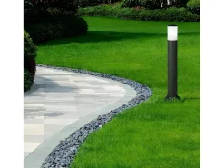 Baliza Para Exterior Modelo Azafran En Negro Ip44