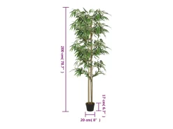 Bambú artificial 1520 hojas 200 cm verde