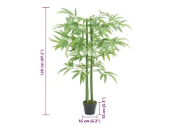 Bambú artificial 384 hojas 120 cm verde