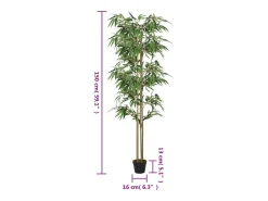 Bambú artificial 988 hojas 150 cm verde
