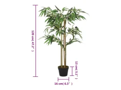 Bambú artificial 760 hojas 120 cm verde